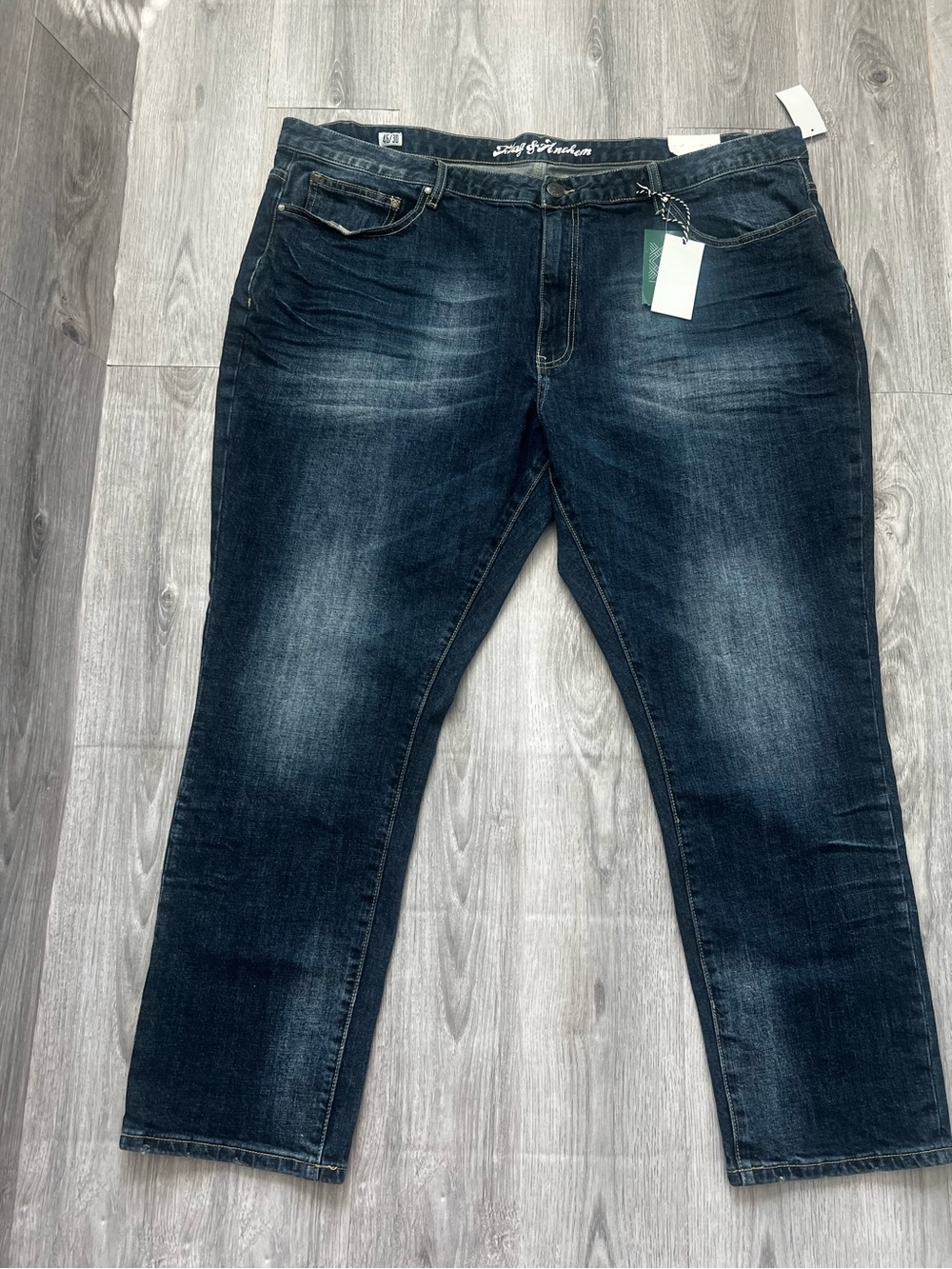 Flag & Anthem Oakland Slim Men's Jeans in Faded Dark Blue 46x30